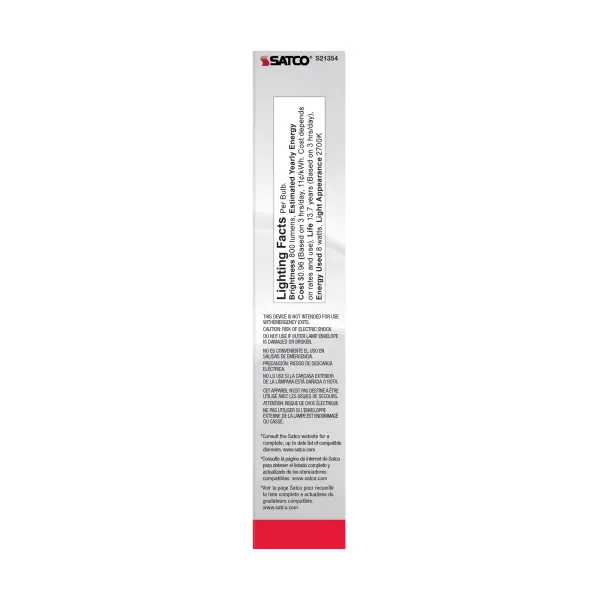 8 Watt T9 LED Filament - Clear - Medium base - 90 CRI - 2700K - 120 Volt - Image 6