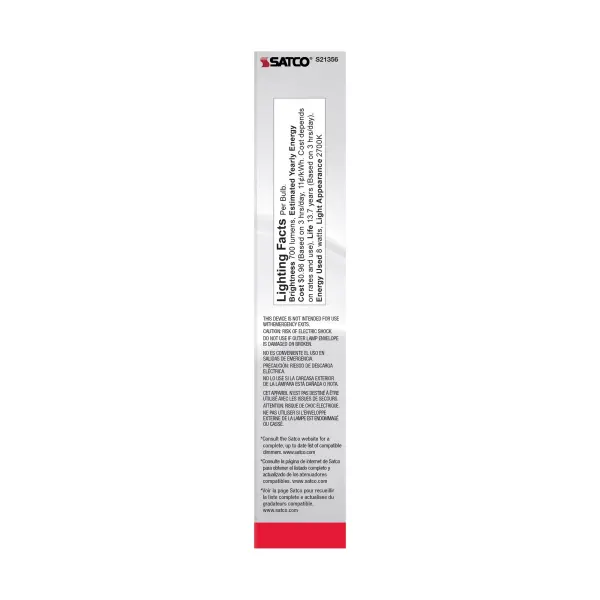 8 Watt T9 LED Filament - Frost - Medium base - 90 CRI - 2700K - 120 Volt - Image 6