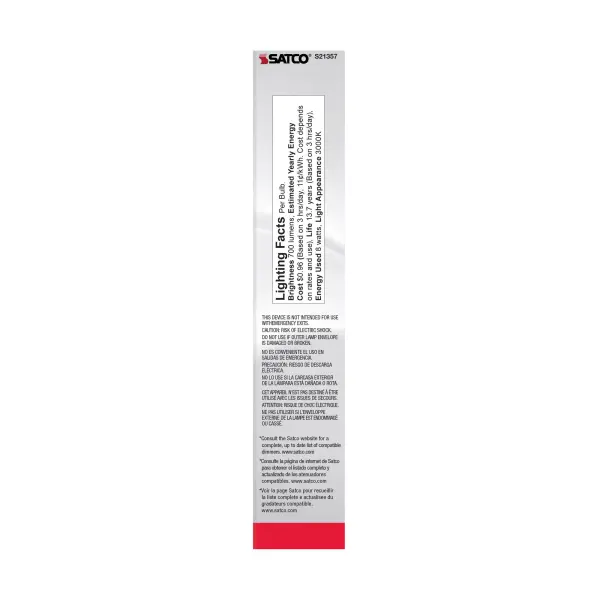 8 Watt T9 LED Filament - Frost - Medium base - 90 CRI - 3000K - 120 Volt - Image 6