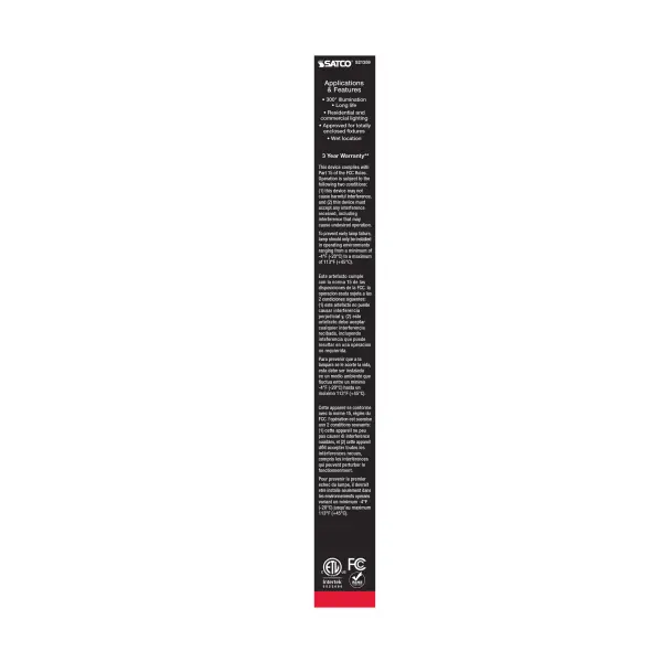 8 Watt T9 LED Filament - Clear - Medium base - 90 CRI - 3000K - 120 Volt - Image 7