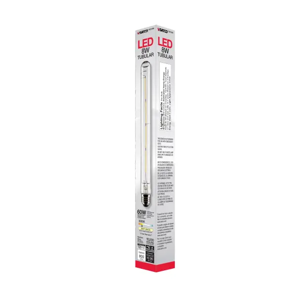 8 Watt T9 LED Filament - Clear - Medium base - 90 CRI - 3000K - 120 Volt - Image 8