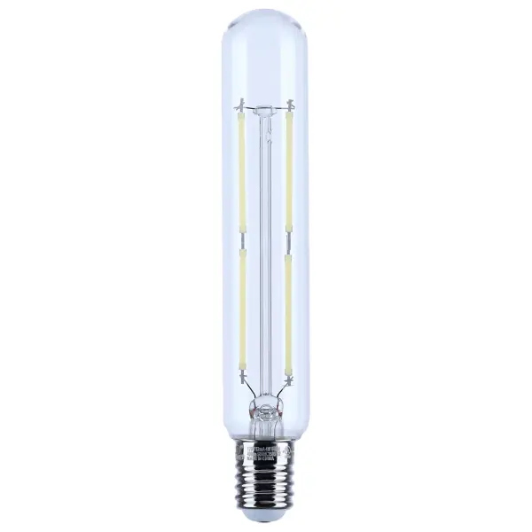 4 Watt T6.5 LED Filament - Clear - Intermediate Base - 3000K - 400 Lumens - 120 Volt - Image 1