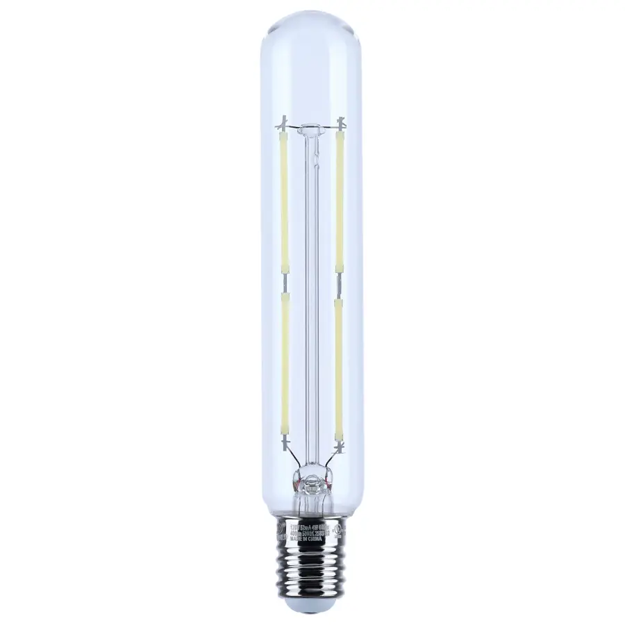 4 Watt T6.5 LED Filament - Clear - Intermediate Base - 3000K - 400 Lumens - 120 Volt - Image 1