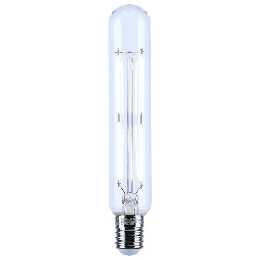 4 Watt T6.5 LED Filament - Clear - Intermediate Base - 3000K - 400 Lumens - 120 Volt - Image 2