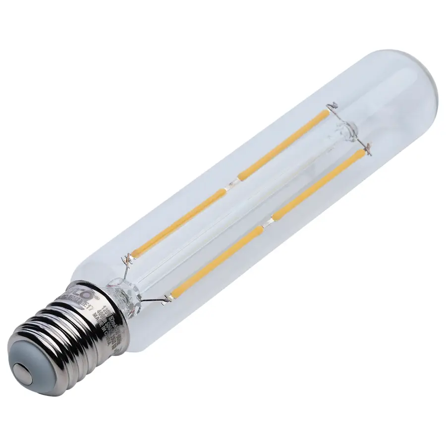 4 Watt T6.5 LED Filament - Clear - Intermediate Base - 3000K - 400 Lumens - 120 Volt - Image 9