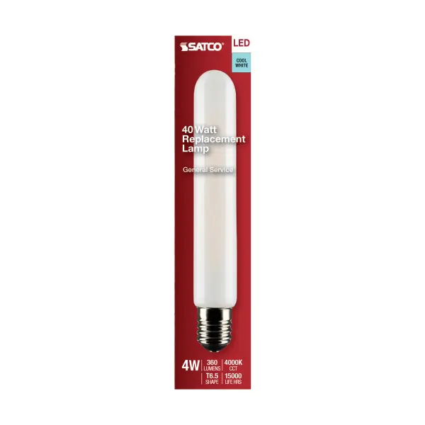 4 Watt T6.5 LED Filament - Frosted - Intermediate Base - 4000K - 360 Lumens - 120 Volt - Image 4