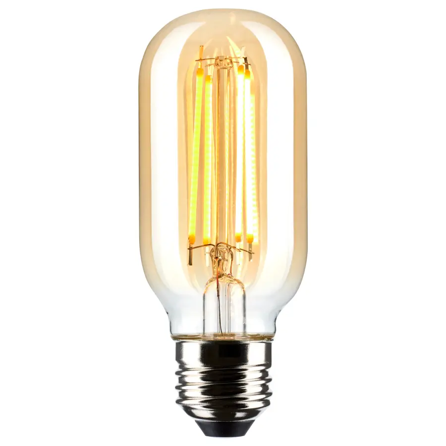5.5 Watt T14 LED Filament - Clear - Medium Base - 2000K - 500 Lumens - 120 Volt - Image 2