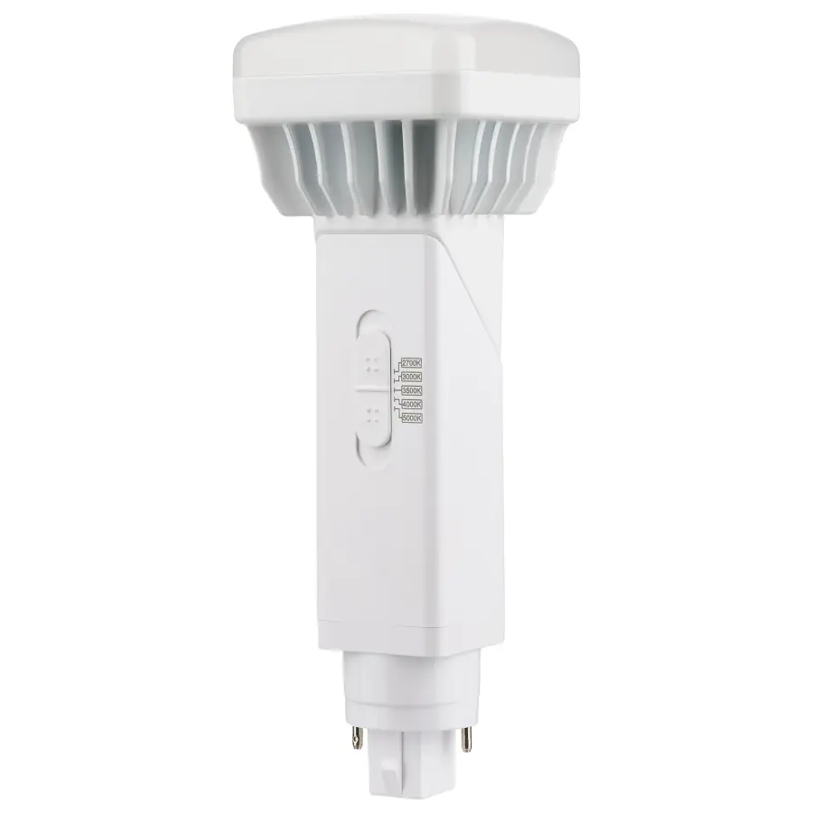 9 Watt PL 2-Pin LED - 1100 Lumens - G24d Base - CCT Selectable - White Finish - 120-277 Volts - Image 2