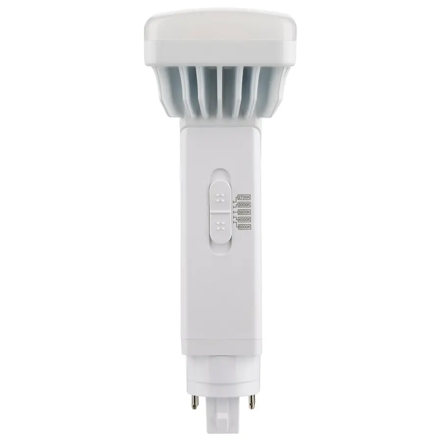 16 Watt PL 4-Pin LED - 1850 Lumens - G24q Base - CCT Selectable - White Finish - 120-277 Volts - Image 1