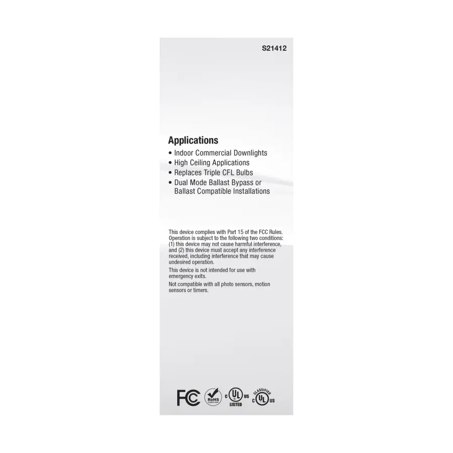 16 Watt PL 4-Pin LED - 1850 Lumens - G24q Base - CCT Selectable - White Finish - 120-277 Volts - Image 10