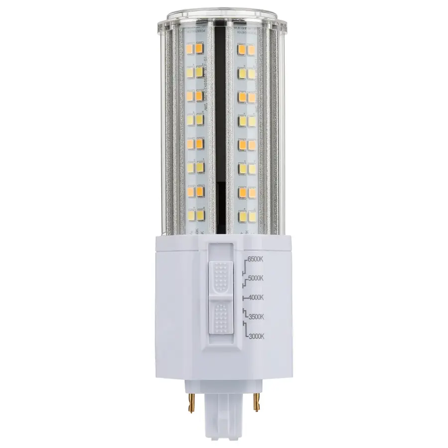 22 Watt LED PL - CCT Selectable - Lumens Selectable - Type B - Ballast Bypass - White Finish - 120/277 Volt - Image 1