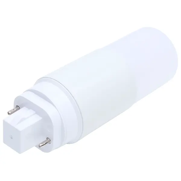 SATCO NUVO's CFL replacement lamps deliver reliable, energy-efficient performance in a compact and versatile PL shape. This comprehensive line offers 5W or 7W options to replace 13W, 18W, or 26W CFLs, with dedicated color temperatures from 2700K to 5000K and lumen outputs ranging from 580 to 910. A+B dual mode ballast compatibility ensures flexibility for both plug-and-play and ballast bypass installations. Constructed with durable aluminum and plastic and finished with a frosted lens, they provide even, glare-free illumination in any universal operating position. Damp location rated with a 50,000-hour lifespan and backed by a 5-year warranty; these non-dimmable lamps are built for lasting performance. GX23 and G24d base options make them an ideal solution for a wide range of CFL retrofit applications. - alternate view