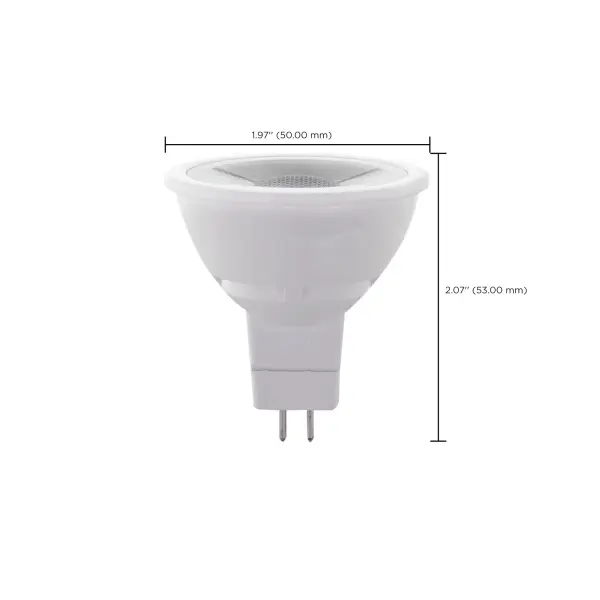 7 Watt MR16 LED - GU5.3 base - 3000K - 12 Volt - 40 deg. Beam Angle - 2-Card - Image 3