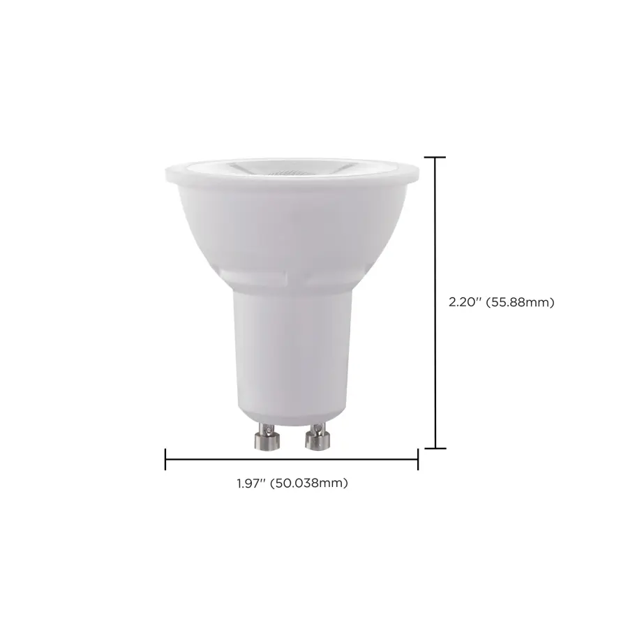 5.5 Watt MR16 LED - GU10 base - 3000K - 120 Volt - 40 deg. Beam Angle - 2-Card - Image 4