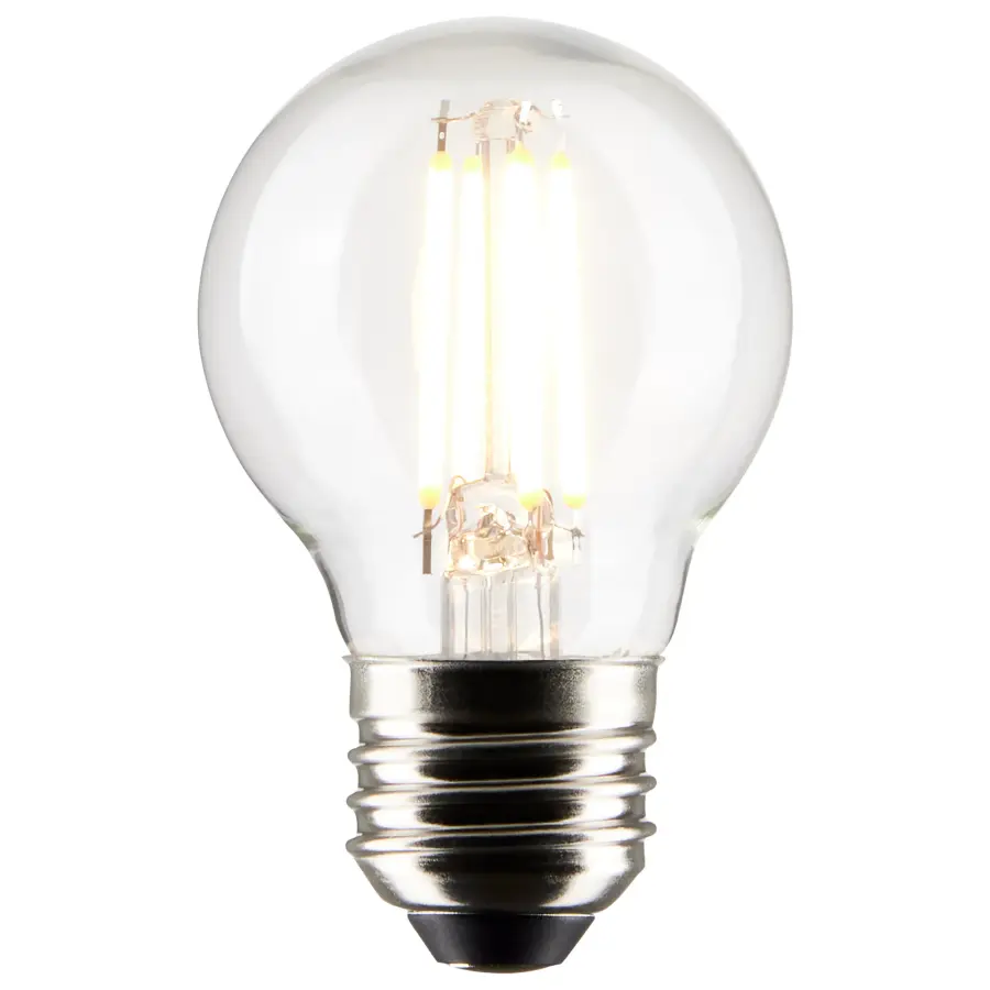 4 Watt G16.5 LED Filament - Clear - Medium Base - 2700K - 350 Lumens - 120 Volt - 2-Pack - Image 2