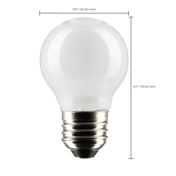 4.5 Watt G16.5 LED Filament - White - Medium Base - 2700K - 350 Lumens - 120 Volt - 2-Pack - Image 6