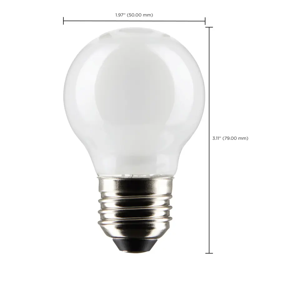 4.5 Watt G16.5 LED Filament - White - Medium Base - 2700K - 350 Lumens - 120 Volt - 2-Pack - Image 6