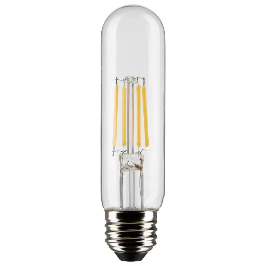 5.5 Watt T10 LED Filament - Clear - Medium Base - 2700K - 450 Lumens - 120 Volt - 2-Pack - Image 1