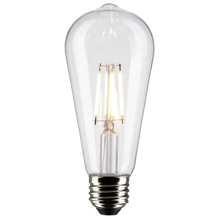 5 Watt ST19 LED Filament - Clear - Medium Base - 2700K - 425 Lumens - 2-Pack - Image 2