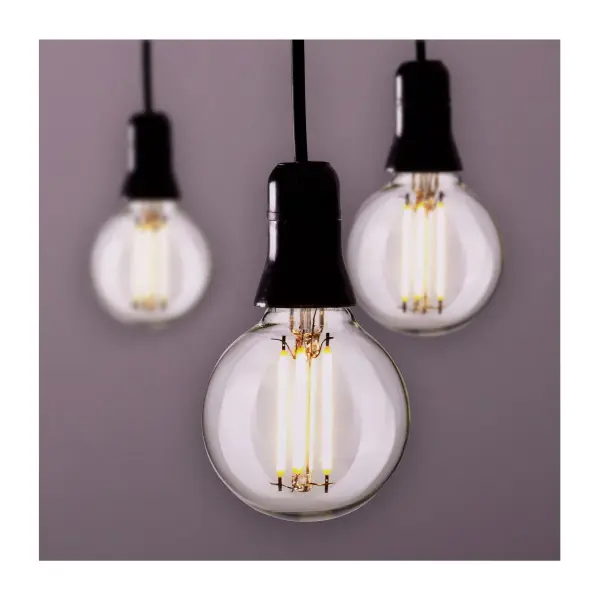 4 Watt G16.5 LED Filament - Clear - Candelabra Base - 5000K - 120 Volt - 2-Pack - Image 6