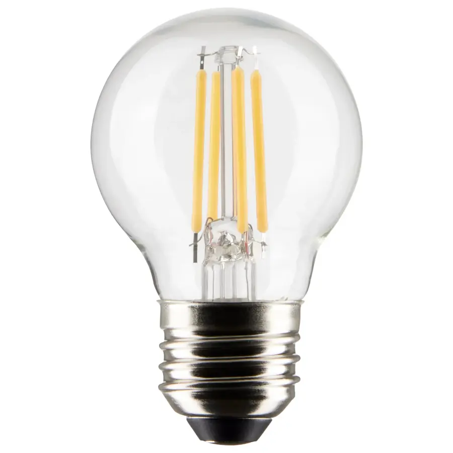 4 Watt G16.5 LED Filament - Clear - Medium Base - 5000K - 120 Volt - 2-Pack - Image 1