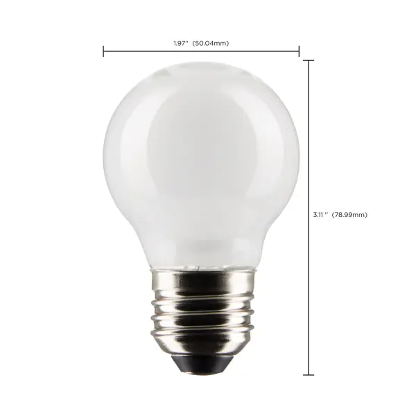4.5 Watt G16.5 LED Filament - White - Medium Base - 5000K - 120 Volt - 2-Card - Image 7
