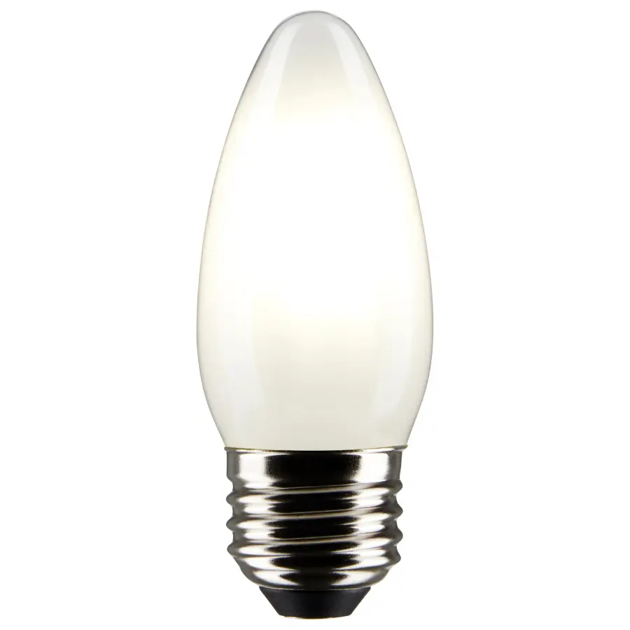 4 Watt B11 LED Filament - Frost Finish - Medium Base - 5000K - 120 Volt - 2-Pack - Image 2