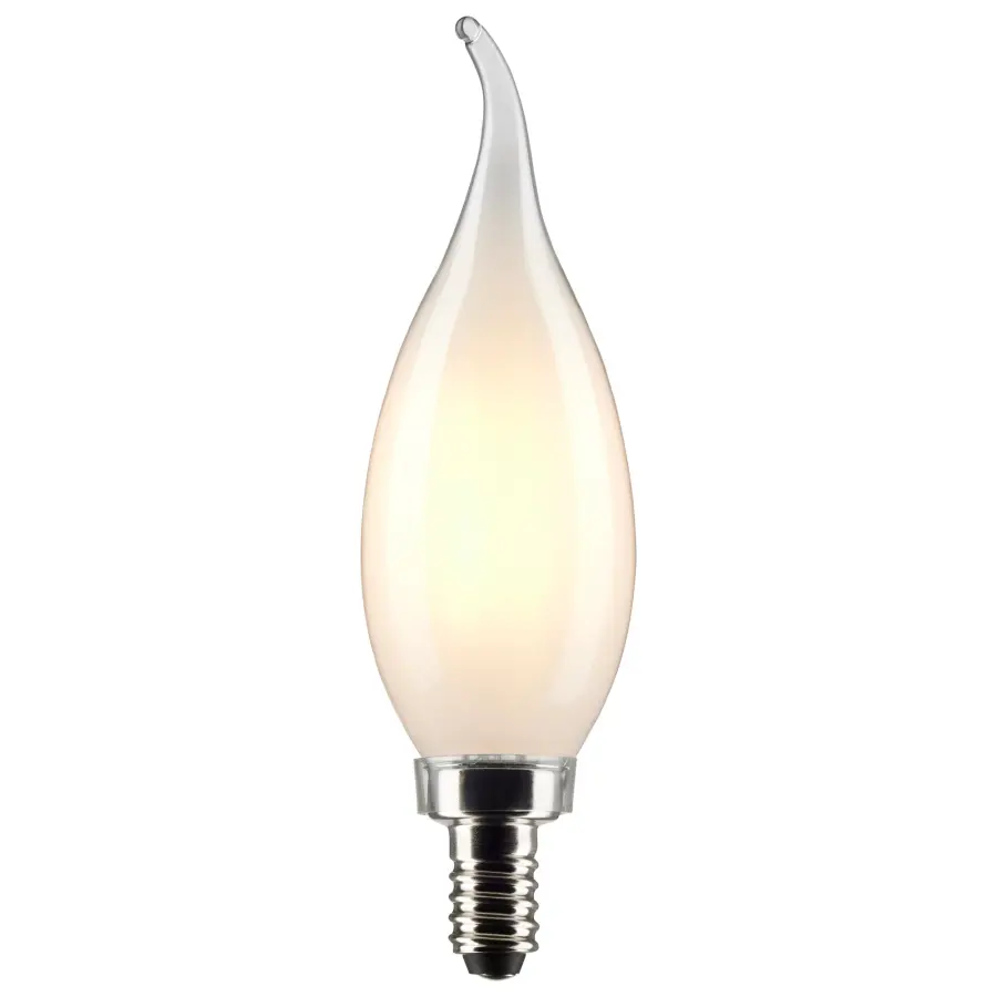 5.5 Watt CA10 LED Filament - Frost Finish - Candelabra Base - 5000K - 120 Volt - 2-Card - Image 2