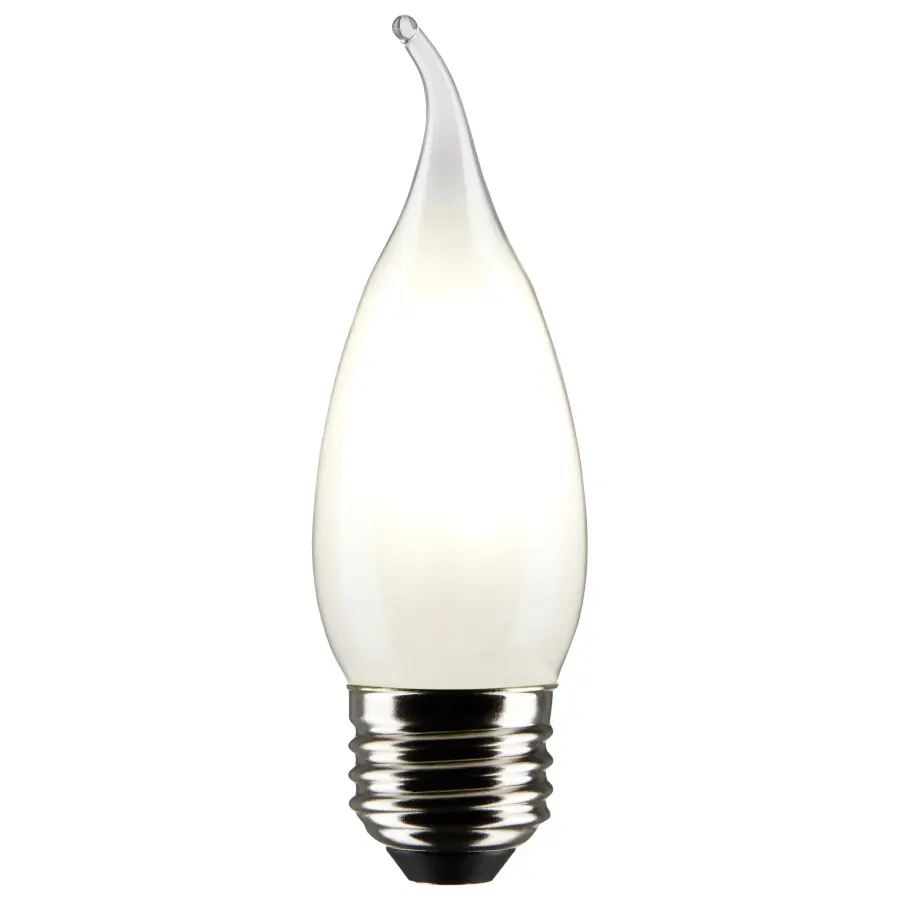 5.5 Watt CA10 LED Filament - Frost Finish - Medium Base - 5000K - 120 Volt - 2-Card - Image 2