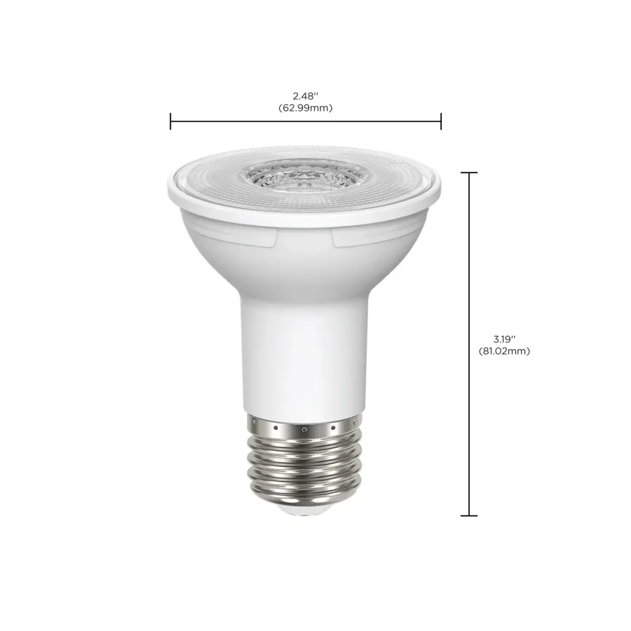 5.5 Watt PAR20 LED - 90 CRI - 3000K - 40 deg. Beam Angle - Medium base - 120 Volt - Image 8
