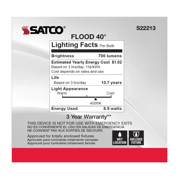 8.5 Watt PAR30S LED - 90 CRI - 4000K - 40 deg. Beam Angle - Medium base - 120 Volt - Image 4