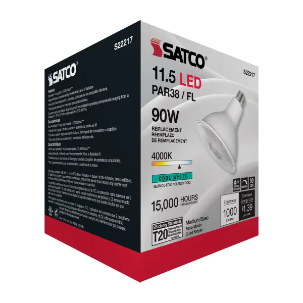 11.5 Watt PAR38 LED - 90 CRI - 4000K - 40 deg. Beam Angle - Medium base - 120 Volt - Image 5