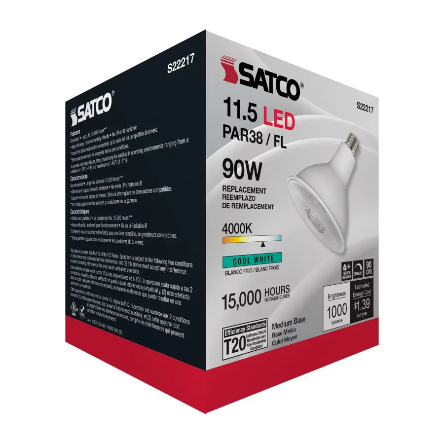 11.5 Watt PAR38 LED - 90 CRI - 4000K - 40 deg. Beam Angle - Medium base - 120 Volt - Image 5