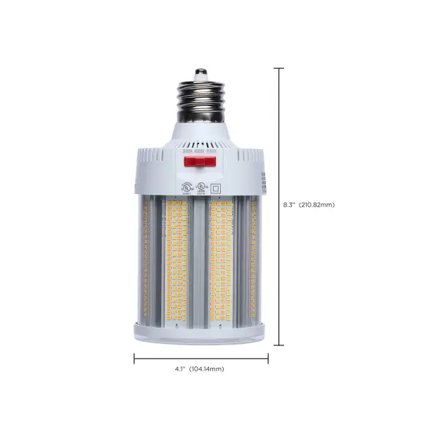 150/115/80 Watt - 30K/40K/50K CCT - Field Selectable LED - Corncob - Mogul Extended Base - 120-277 Ranged Voltage - 450 Watt HID Replacement - Image 16