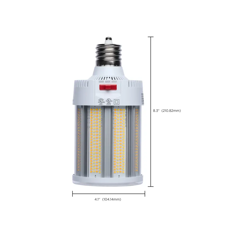 150/115/80 Watt - 30K/40K/50K CCT - Field Selectable LED - Corncob - Mogul Extended Base - 120-277 Ranged Voltage - 450 Watt HID Replacement - Image 16