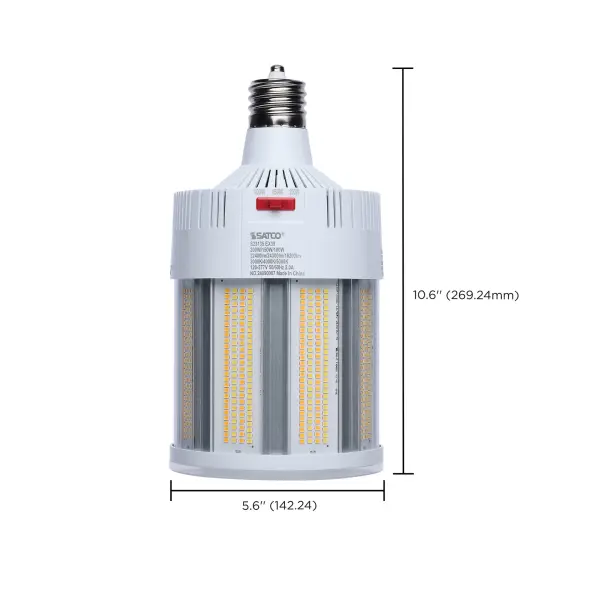 200/150/100 Watt - 30K/40K/50K CCT - Field Selectable LED - Corncob - Mogul Extended Base - 120-277 Ranged Voltage - 500 Watt HID Replacement - Image 20