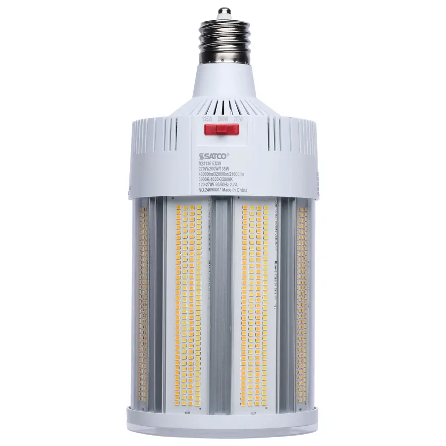 270/200/135 Watt - 30K/40K/50K CCT - Field Selectable LED - Corncob - Mogul Extended Base - 120-277 Ranged Voltage - 600 Watt HID Replacement - Image 1