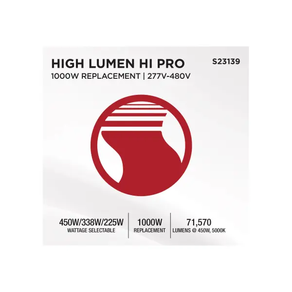 450/338/225 Watt - 30K/40K/50K CCT - Field Selectable LED - Corncob - Mogul Extended Base - 277-480 Ranged Voltage - 1000 Watt HID Replacement - Image 16