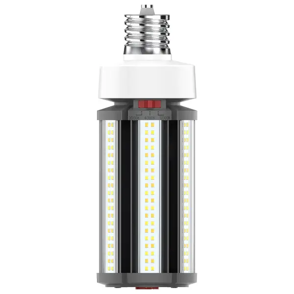 The newest generation of SATCO NUVO's popular Hi-Pro commercial LED lamps provides up to 80 percent in energy savings and brings advanced features allowing them to adjust to more applications. The CCT Wattage selectable capability built into each lamp means more versatility and custom-tailed light to many more venues. Designed to deliver clean, efficient LED lighting at 360 degrees from higher fixtures. This lamp is perfect for gymnasiums, factory floors, health clubs, warehouses and any venue where high ceilings require high-lumen, safe, superior light output.