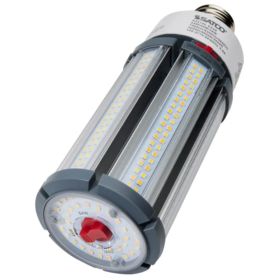 54/45/36 Wattage Selectable - LED HID Replacement - CCT Selectable - Type B - Ballast Bypass - Extended Mogul base - 100-277 Volt - ColorQuick Technology - PowerQuick Technology - Image 4