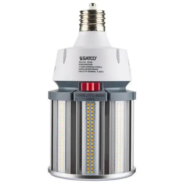 80/63/54 Wattage Selectable - LED HID Replacement - CCT Selectable - Type B - Ballast Bypass - Extended Mogul base - 100-277 Volt - ColorQuick Technology - PowerQuick Technology - Image 6