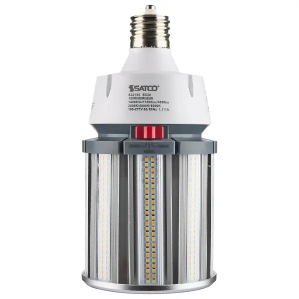100/80/63 Wattage Selectable - LED HID Replacement - CCT Selectable - Type B - Ballast Bypass - Extended Mogul base - 100-277 Volt - ColorQuick Technology - PowerQuick Technology - Image 6