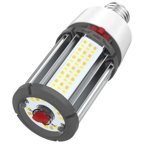 The newest generation of our popular Hi-Pro commercial LED lamps provides up to 80 percent in energy savings and brings advanced features allowing them to adjust to more applications. The CCT Wattage selectable capability built into each lamp means more versatility and custom-tailed light to many more venues. Designed to deliver clean, efficient LED lighting at 300 degrees from higher fixtures. This lamp is perfect for gymnasiums, factory floors, health clubs, warehouses and any venue where high ceilings require high-lumen, safe, superior light output. - alternate view