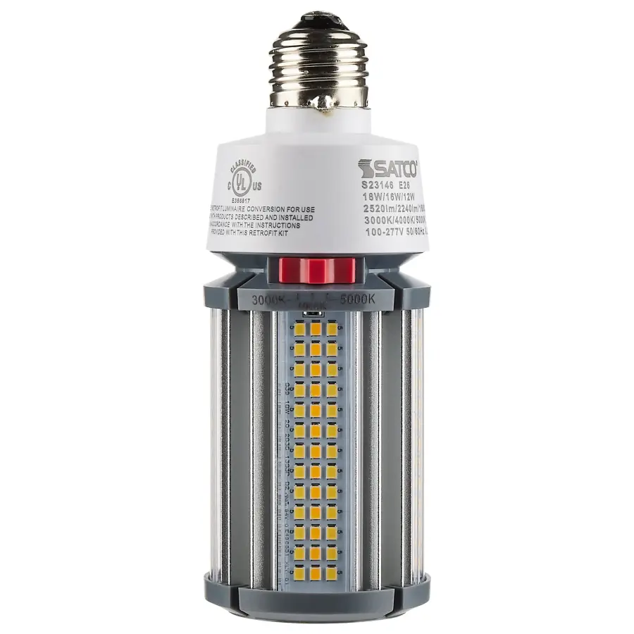 18/16/12 Wattage Selectable - LED HID Replacement - CCT Selectable - Type B - Ballast Bypass - Medium base - 100-277 Volt - ColorQuick Technology - PowerQuick Technology - Image 6