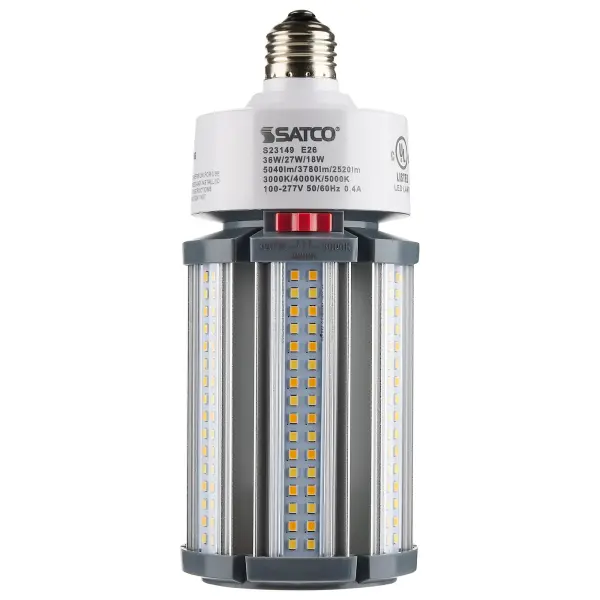 36/27/18 Wattage Selectable - LED HID Replacement - CCT Selectable - Type B - Ballast Bypass - Medium base - 100-277 Volt - ColorQuick Technology - PowerQuick Technology - Image 6