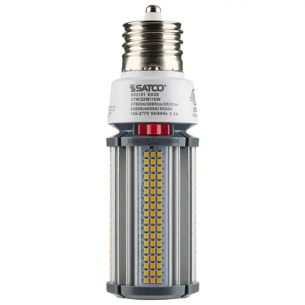 27/22/18 Wattage Selectable - LED HID Replacement - CCT Selectable - Type B - Ballast Bypass - Extended Mogul base - 100-277 Volt - ColorQuick Technology - PowerQuick Technology - Image 6