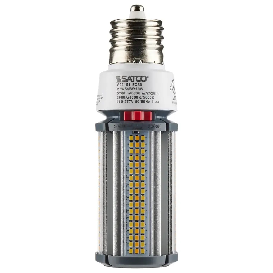 27/22/18 Wattage Selectable - LED HID Replacement - CCT Selectable - Type B - Ballast Bypass - Extended Mogul base - 100-277 Volt - ColorQuick Technology - PowerQuick Technology - Image 6