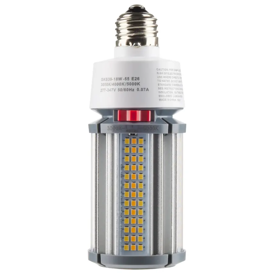 18 Watt LED HID Replacement - CCT Selectable - Type B - Ballast Bypass - Medium Base - 277-347 Volt - ColorQuick Technology - Image 3