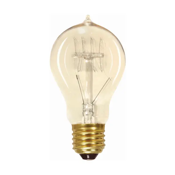 60 Watt A19 Incandescent - Clear - 3000 Average rated hours - 240 Lumens - Medium base - 120 Volt - Image 1
