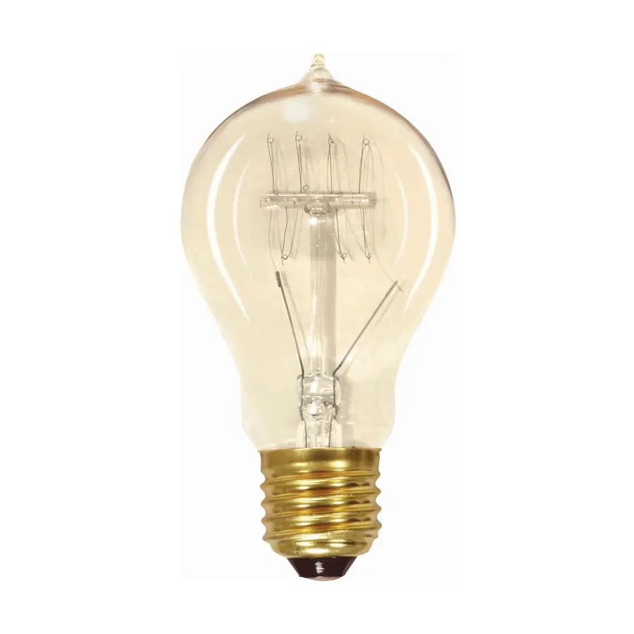 60 Watt A19 Incandescent - Clear - 3000 Average rated hours - 240 Lumens - Medium base - 120 Volt - Image 1